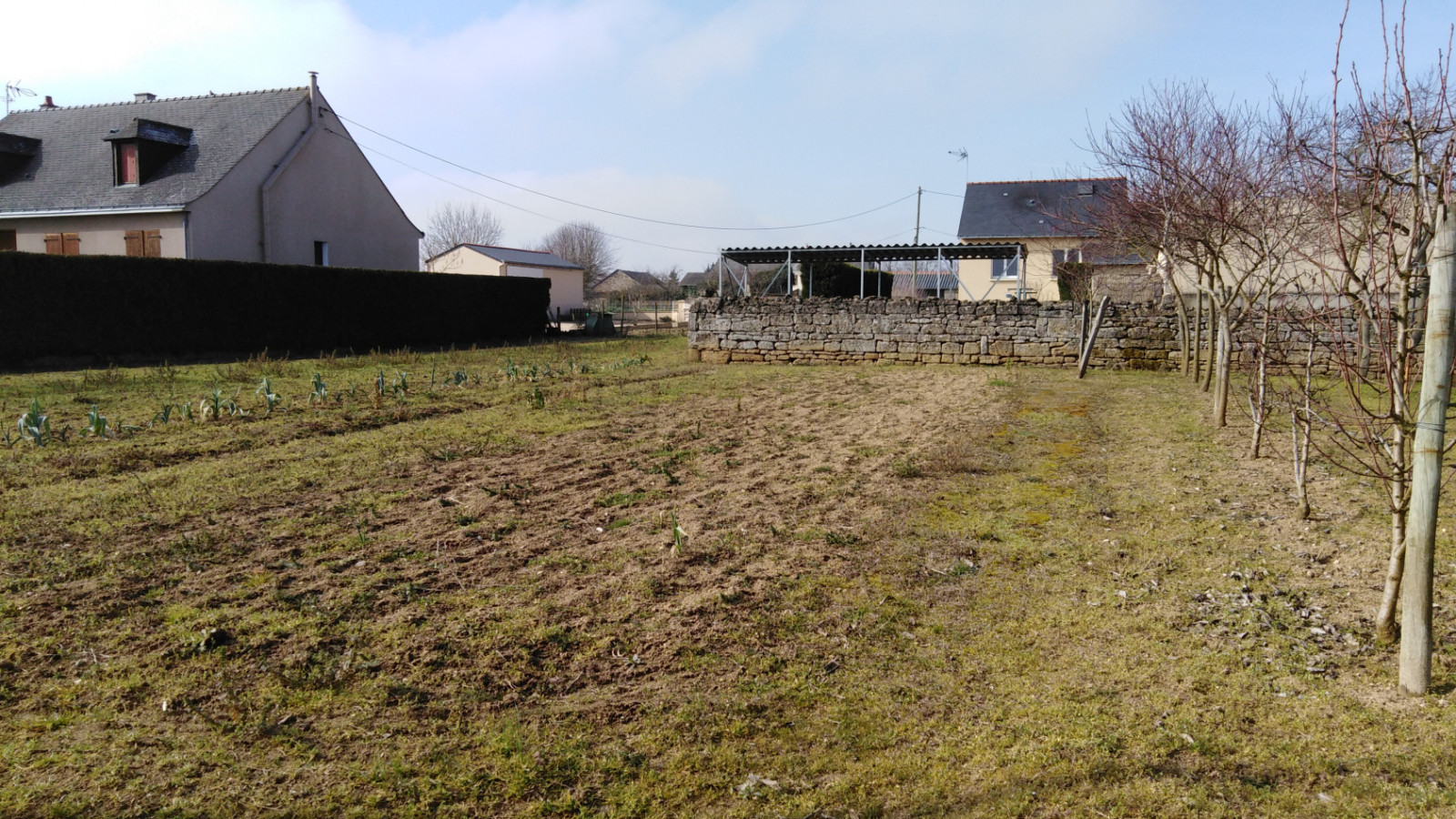 Terrain constructible de 447m2 à Neuillé